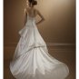 A-Line/Princess Strapless Chapel Train Satin wedding dress for brides 2010 style(WDE0119)