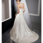 A-Line/Princess Strapless Chapel Train Satin wedding dress for brides 2010 style(WDE0099)