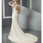 A-Line/Princess Halter Top Chapel Train Chiffon wedding dress for brides 2010 style(WDE0101)