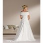 A-Line/Princess Off-the-shoulder Chapel Train Chiffon wedding dress for brides 2010 Style(WDS0088)