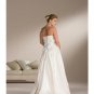 A-Line/Princess Strapless Sweeping Train Satin wedding dress for brides 2010 Style(WDS0090)