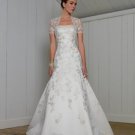 A-Line/Princess Strapless Chapel Train Satin wedding dress for brides 2010 Style(BST0091)