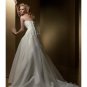 A-Line/Princess Strapless Chapel Train Chiffon wedding dress for brides 2010 style(WDE0069)