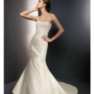 Mermaid Strapless Chapel Train Satin wedding dress for brides 2010 Style(WD0287)