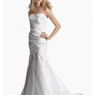 Mermaid Sweetheart Chapel Train Satin wedding dress for brides 2010 style(WDA0302)