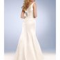 Mermaid V-neck Brush Train Satin wedding dress for brides 2010 Style(WD0038)