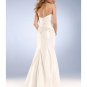 Mermaid Strapless Brush Train Satin wedding dress for brides 2010 Style(WD0036)