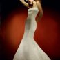 Mermaid Strapless Chapel Train Satin wedding dress for brides 2010 style(WDA0638)