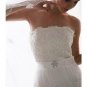 Mermaid Strapless Chapel train Satin wedding dress for brides 2010 style(WD12)