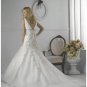 Mermaid V-neck Chapel train Satin wedding dress for brides 2010 style(WD1178)