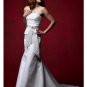 Mermaid Strapless Chapel Train Satin wedding dress(WD92911)