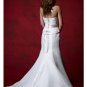 Mermaid Strapless Chapel Train Satin wedding dress(WD92911)