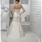 Mermaid Strapless Chapel Train Satin wedding dress(WD6630)