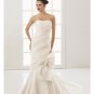 Mermaid Strapless Chapel Train Satin Lace wedding dress for brides 2010 style(WDE0087)