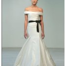 Mermaid Off-the-shoulder Floor-length Taffeta wedding dress for brides 2010 style(WDA0542)