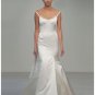 Mermaid Off-the-shoulder Brush train Satin wedding dress for brides 2010 style(WDA0559)
