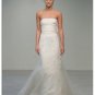 Mermaid Strapless Chapel train Satin wedding dress for brides 2010 style(WDA0560)