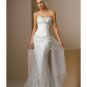 Mermaid Strapless Chapel train tulle wedding dress for brides 2010 style(WDA1432)