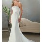 Mermaid Strapless Chapel train Satin wedding dress for brides 2010 Style(WDA0053)