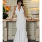 Mermaid V-Neck Chapel Train Satin wedding dress for brides 2010 style(WDA0157)