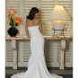Mermaid V-Neck Chapel Train Satin wedding dress for brides 2010 style(WDA0157)