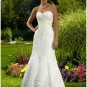 Mermaid Sweetheart Cathedal Train Satin wedding dress (WD25)