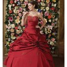 Ball Gown Strapless Floor Length Satin wedding dress for brides 2010 style(WDE0152)