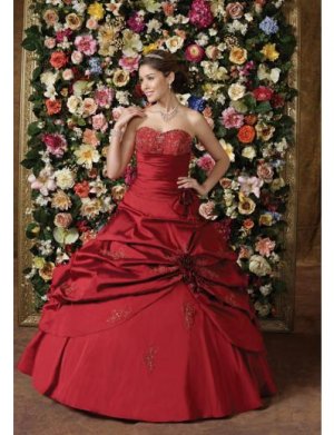 Ball Gown Strapless Floor Length Satin wedding dress for brides 2010 style(WDE0152)