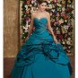 Ball Gown Sweetheart Floor Length Satin wedding dress for brides 2010 style(WDE0154)