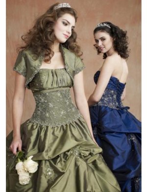 Ball Gown Strapless Floor Length Satin wedding dress for brides 2010 style(WDE0157)