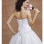Ball Gown Halter top Floor Length Satin wedding dress for brides 2010 style(WDE0158)