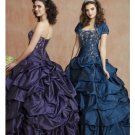 Ball Gown Strapless Floor Length Satin wedding dress for brides 2010 style(WDE0160)