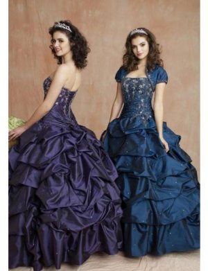 Ball Gown Strapless Floor Length Satin wedding dress for brides 2010 style(WDE0160)