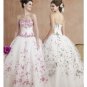 Ball Gown Sweetheart Floor Length Organza wedding dress for brides 2010 style(WDE0161)