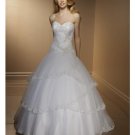 Ball Gown Sweetheart Chapel Train Satin wedding dress for brides 2010 style(WDE0125)