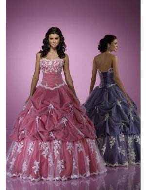 Ball Gown Strapless Floor Length Satin wedding dress for brides 2010 style(WDE0167)