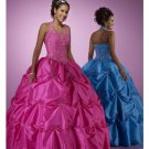 Ball Gown halter top Floor Length Satin wedding dress for brides 2010 style(WDE0165)