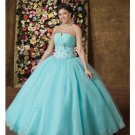 Ball Gown Strapless Tea-length Satin wedding dress for brides 2010 style(WDE0180)