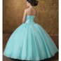 Ball Gown Strapless Tea-length Satin wedding dress for brides 2010 style(WDE0180)