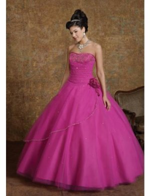 Ball Gown Strapless Tea-length Satin wedding dress for brides 2010 style(WDE0182)