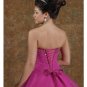 Ball Gown Strapless Tea-length Satin wedding dress for brides 2010 style(WDE0182)