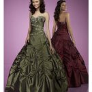 Ball Gown Sweetheart Floor Length Satin wedding dress for brides 2010 style(WDE0169)