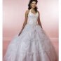 Ball Gown Halter top Floor Length Satin wedding dress for brides 2010 style(WDE0173)