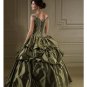 Ball Gown Off-the-shoulder Floor Length Satin wedding dress for brides 2010 style(WDE0174)