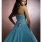 Ball Gown Strapless Floor Length Satin wedding dress for brides 2010 style(WDE0176)