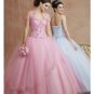 Ball Gown Sweetheart Tea-length Organza wedding dress for brides 2010 style(WDE0163)