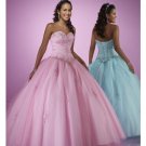 Ball Gown Sweetheart Floor Length Organza wedding dress for brides 2010 style(WDE0164)