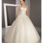 Ball Gown Strapless Floor Length Satin wedding dress for brides 2010 style(WDE0047)