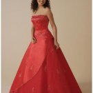 Ball Gown Strapless Floor Length Satin wedding dress for brides 2010 style(WDA0317)