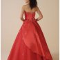 Ball Gown Strapless Floor Length Satin wedding dress for brides 2010 style(WDA0317)